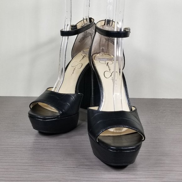 Jessica Simpson Palyn Platform Pump, Black, Womens Size 8.5 M / 39 - Picture 4 of 11